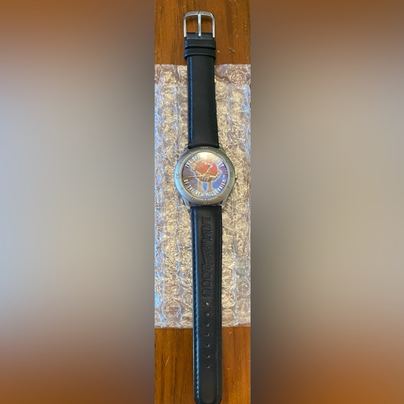 Vintage 1998 MARS M&M Limited Edition Silver Leather Analog Quartz Watch - Picture 2 of 6